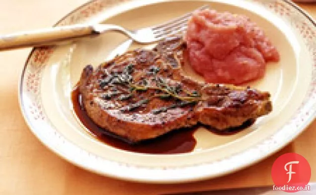 Braciole di maiale scottate in padella