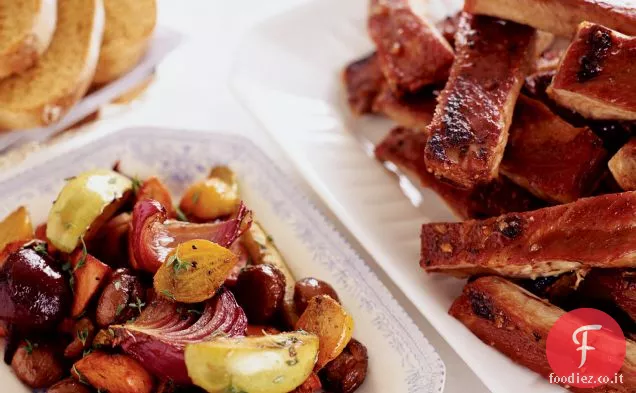 Acero-Costolette di maiale arrosto