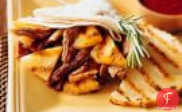 Maiale arrosto lento con salsa di ananas e chipotle alla griglia