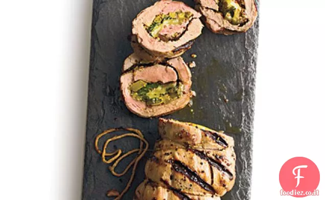 Filetto di maiale cubano ripieno