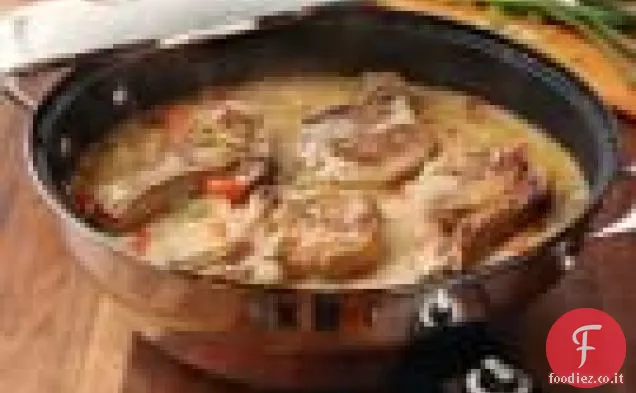 Braciole di maiale soffocato