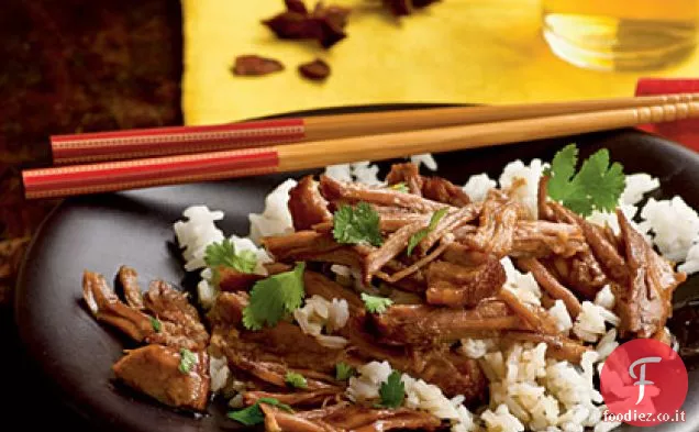 Carne di maiale brasata di cannella e soia