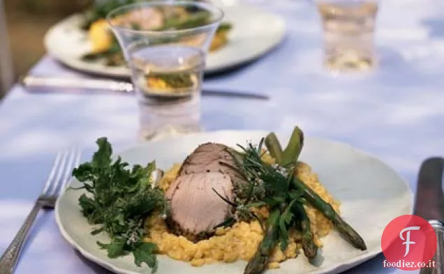 Filetto di maiale in crosta di rosmarino e pepe