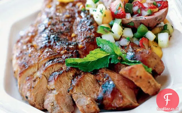 Filetto di maiale glassato Hoisin e Bourbon