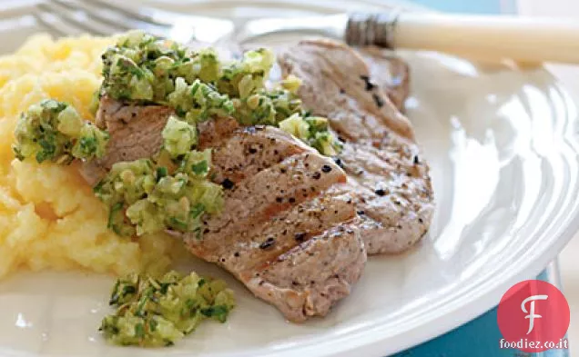 Filetto di maiale alla griglia con Salsa Verde