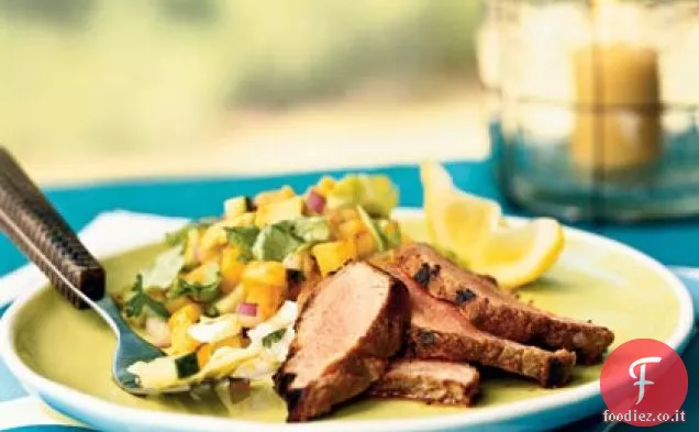 Filetto di maiale con glassa piccante di guava