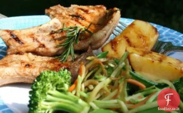 Braciole Balsamiche di Maiale con Nettarine Grigliate