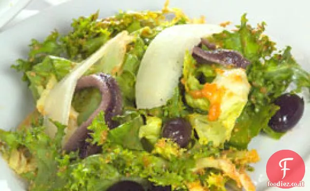 Insalata Verde con olive, Salsa Manchego e Romesco