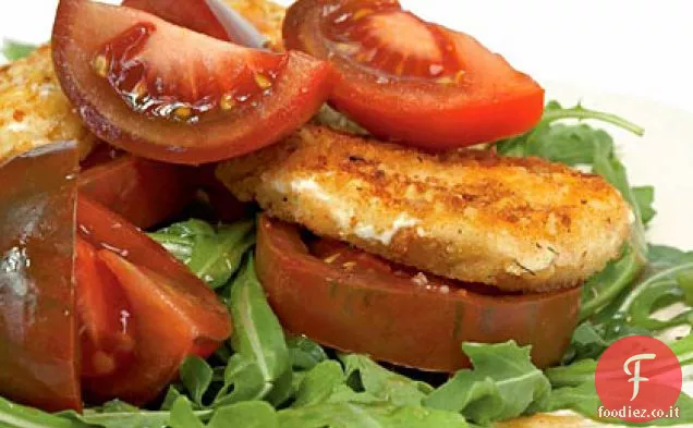 Rucola Baby con Pomodori e formaggio di capra
