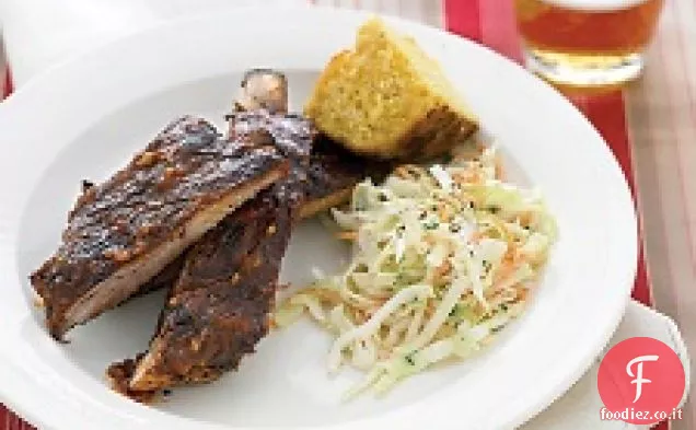 Costine alla griglia con salsa barbecue