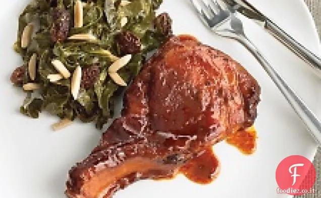 Costolette di paese in agrodolce a cottura lenta