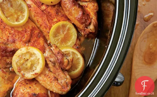 Pollo alla griglia cotto lentamente