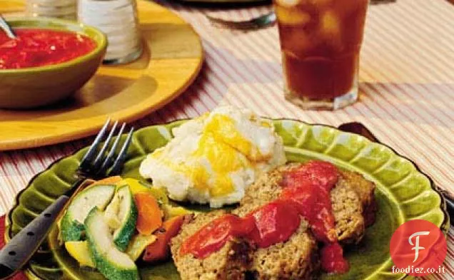 Polpettone con Sugo di pomodoro verde Cile