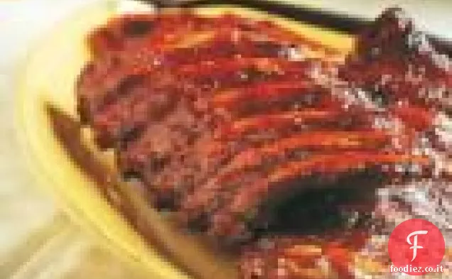 Hickory-Costolette affumicate con salsa Georgia Mop