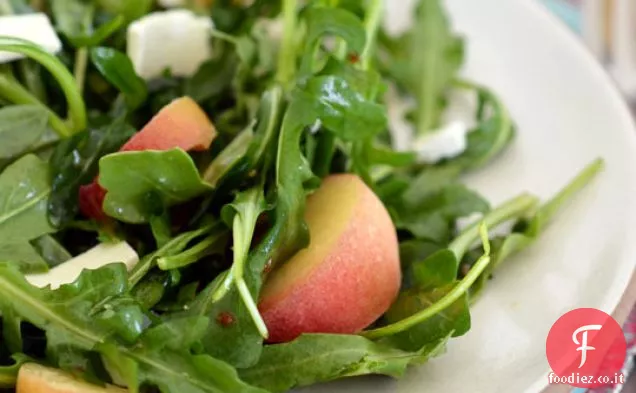 Insalata di pesca e rucola