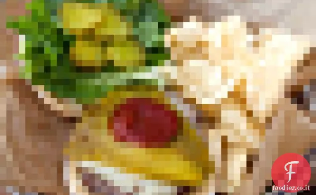 Chile verde Cheeseburger