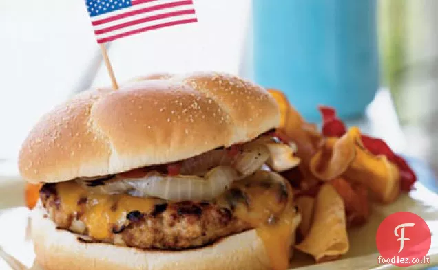 Turchia sud-occidentale-Hamburger Cheddar con cipolle grigliate