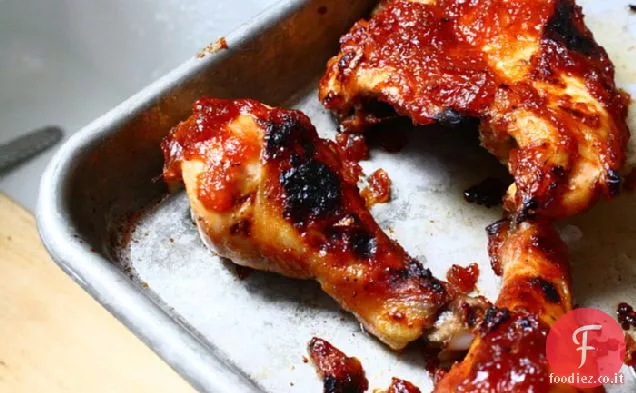 No-grill Dolce & piccante barbecue di pollo