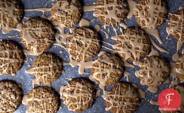 Biscotti di farina d'avena ghiacciati