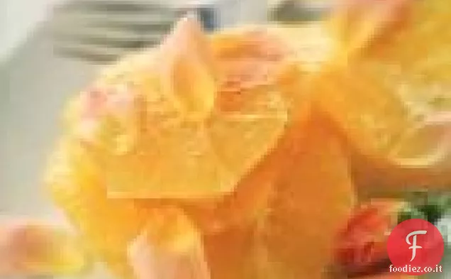 Fette d'arancia in acqua di fiori di rosa