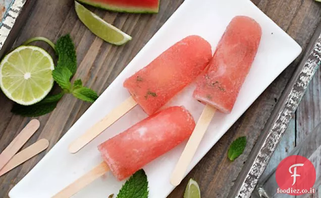 Ghiaccioli di Mojito all'anguria