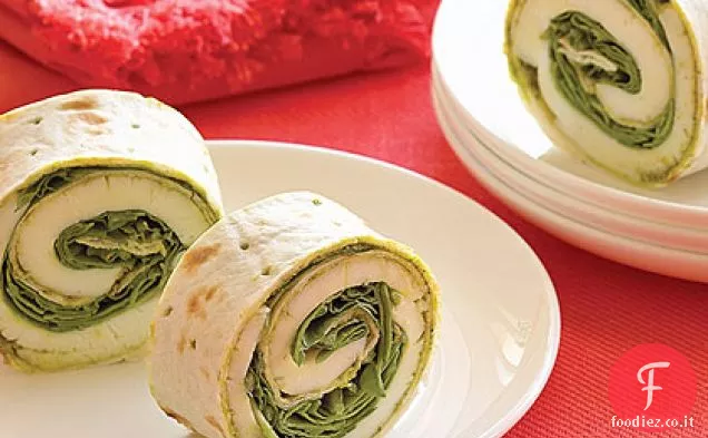 Impacchi di rucola al Pesto