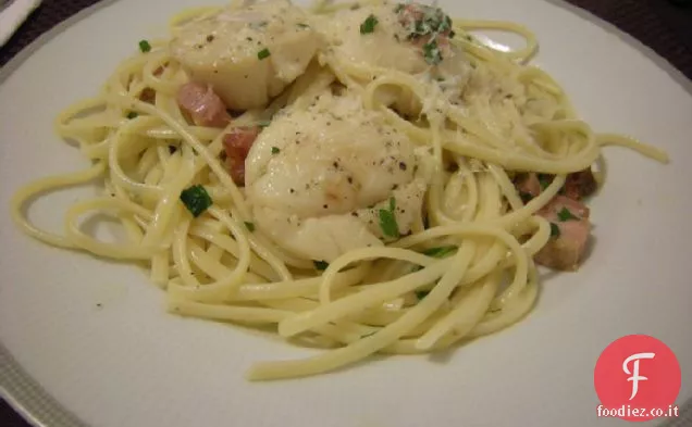 Linguine Con Capesante E Pancetta