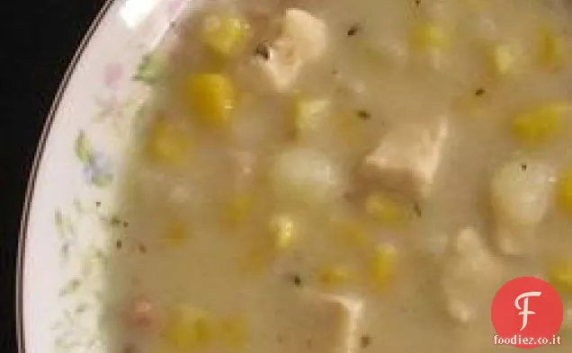 Zuppa di pollo e pancetta