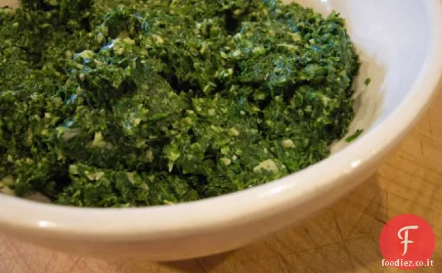 Pesto di rucola di spinaci