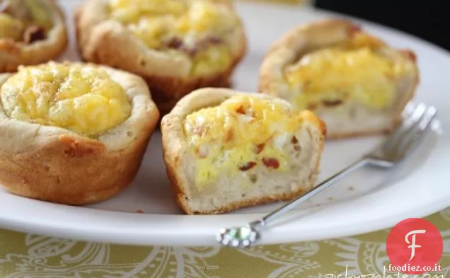 Doppio formaggio e pancetta Biscotti all'uovo
