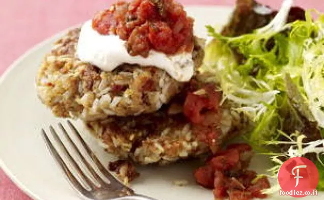 Grrreat Pollo e torte di riso con pancetta