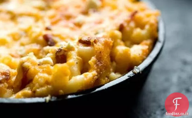 Maccheroni di Chipotle e formaggio con pancetta