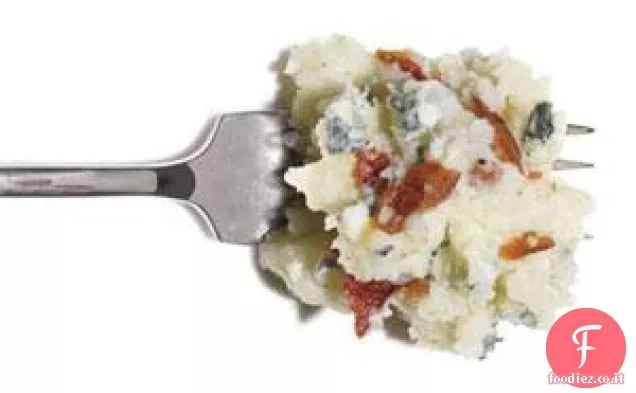 Purè di patate con pancetta e formaggio blu