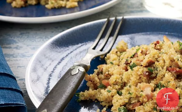 Pancetta Quinoa con Mandorle ed erbe aromatiche