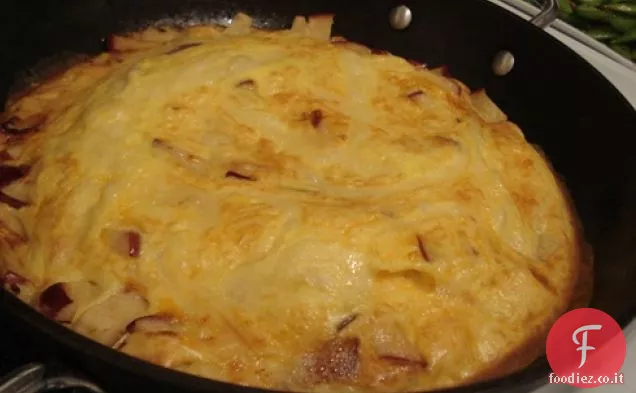 Frittata di mele-cheddar-bacon