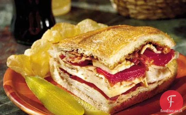 Tacchino, pancetta e panino Havarti