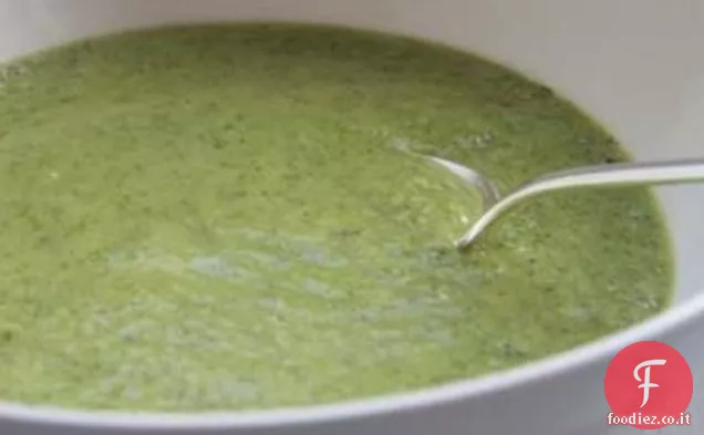 Zuppa di broccoli e rucola