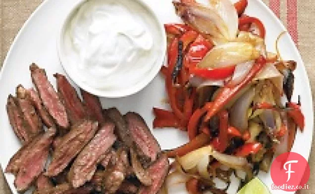 Fajitas piccanti scottati