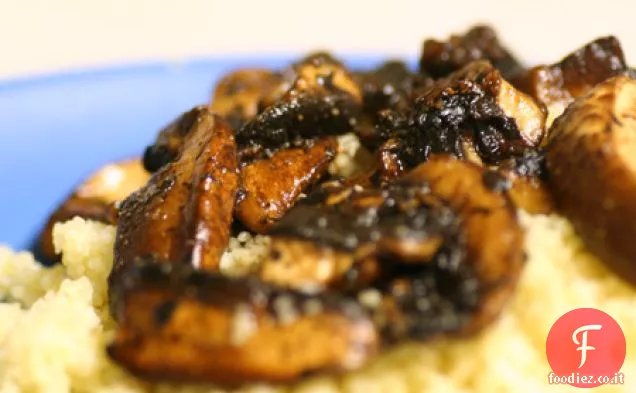 Funghi Balsamici Brasati e Couscous