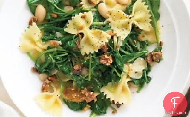 Pasta con Rucola, Fagioli Bianchi e Noci
