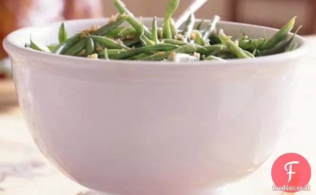 Fagiolini con Pancetta-Vinaigrette Balsamica