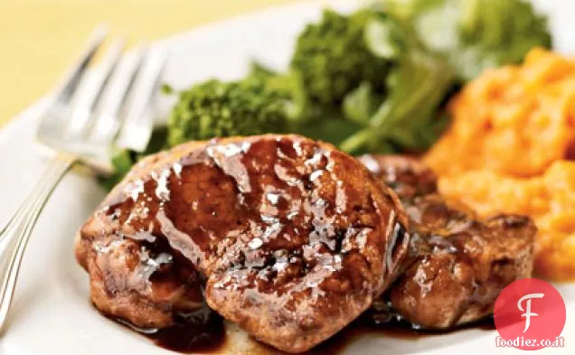 Medaglioni di Maiale in Acero-Balsamico-Glassato