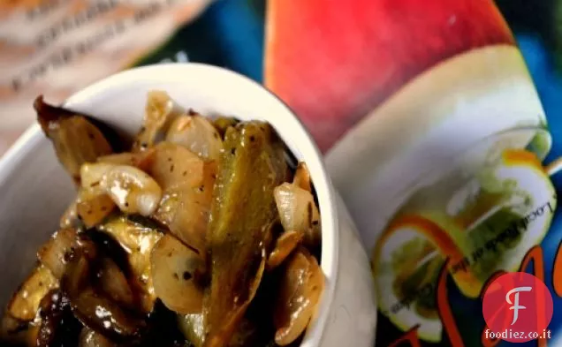 Dragoncello Balsamico Pesche Grigliate e Piatto di verdure