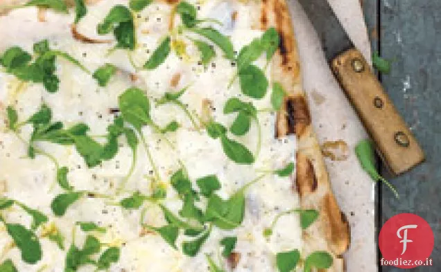Pizza alla Griglia con Fontina e Rucola