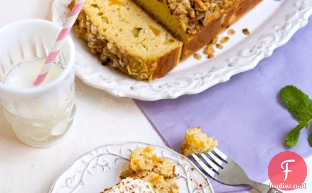 Torta alla Crema di Pesche e Noci-Senza Glutine