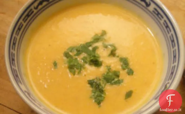 Cuocere il libro: Crema di carote con zuppa di zenzero