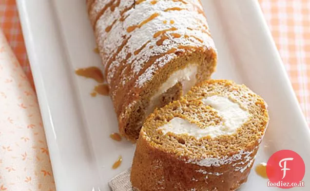 Rotolo di crema di zucca