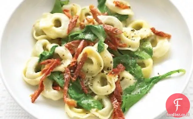 Tortellini di Manzo Con Rucola e Pomodori secchi