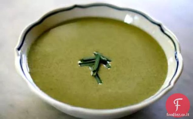 Crema di zuppa di spinaci