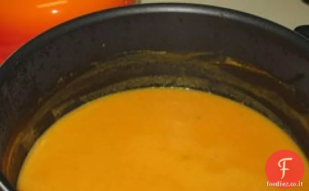 Crema di zuppa di patate dolci